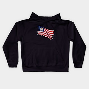 USA Flag - Independence Day Kids Hoodie